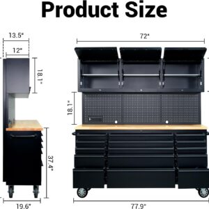 72 Inch Rolling Tool Chest Cabinet